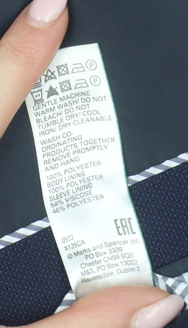 Marks and Spencer Men's Blue Single-Breasted Blazer 42R