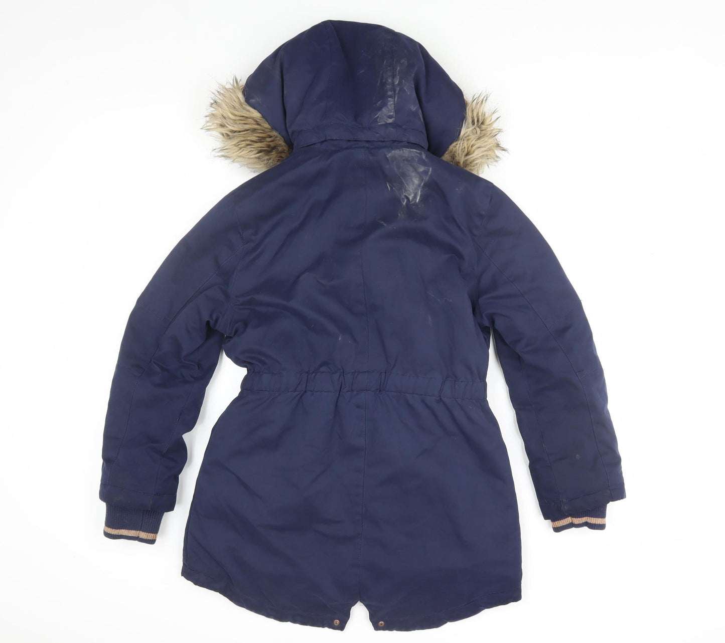 John Lewis Girls Blue Parka Coat 10 Years