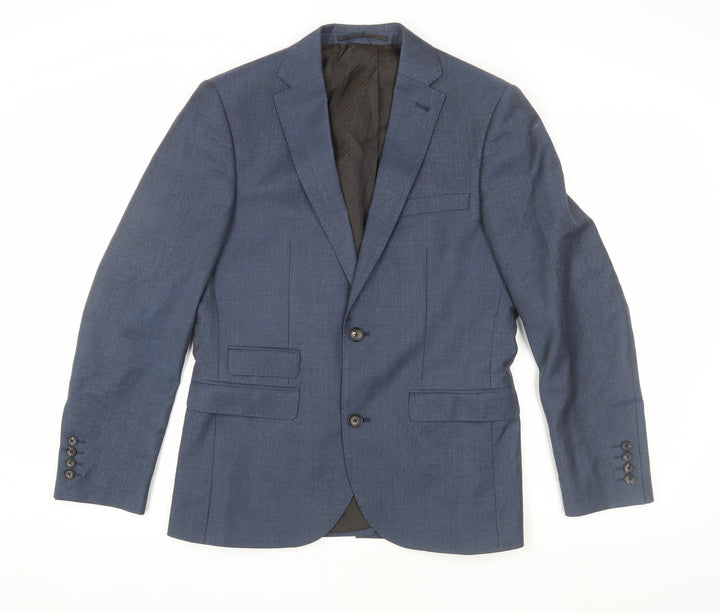 Next Men's Blue Slim Suit Jacket, 38S, Formal Business