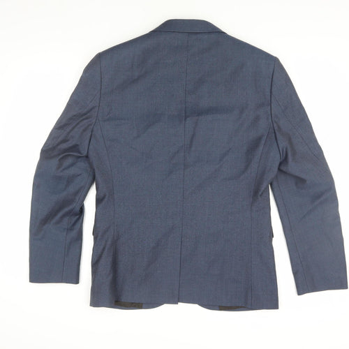 Next Men's Blue Slim Suit Jacket, 38S, Formal Business