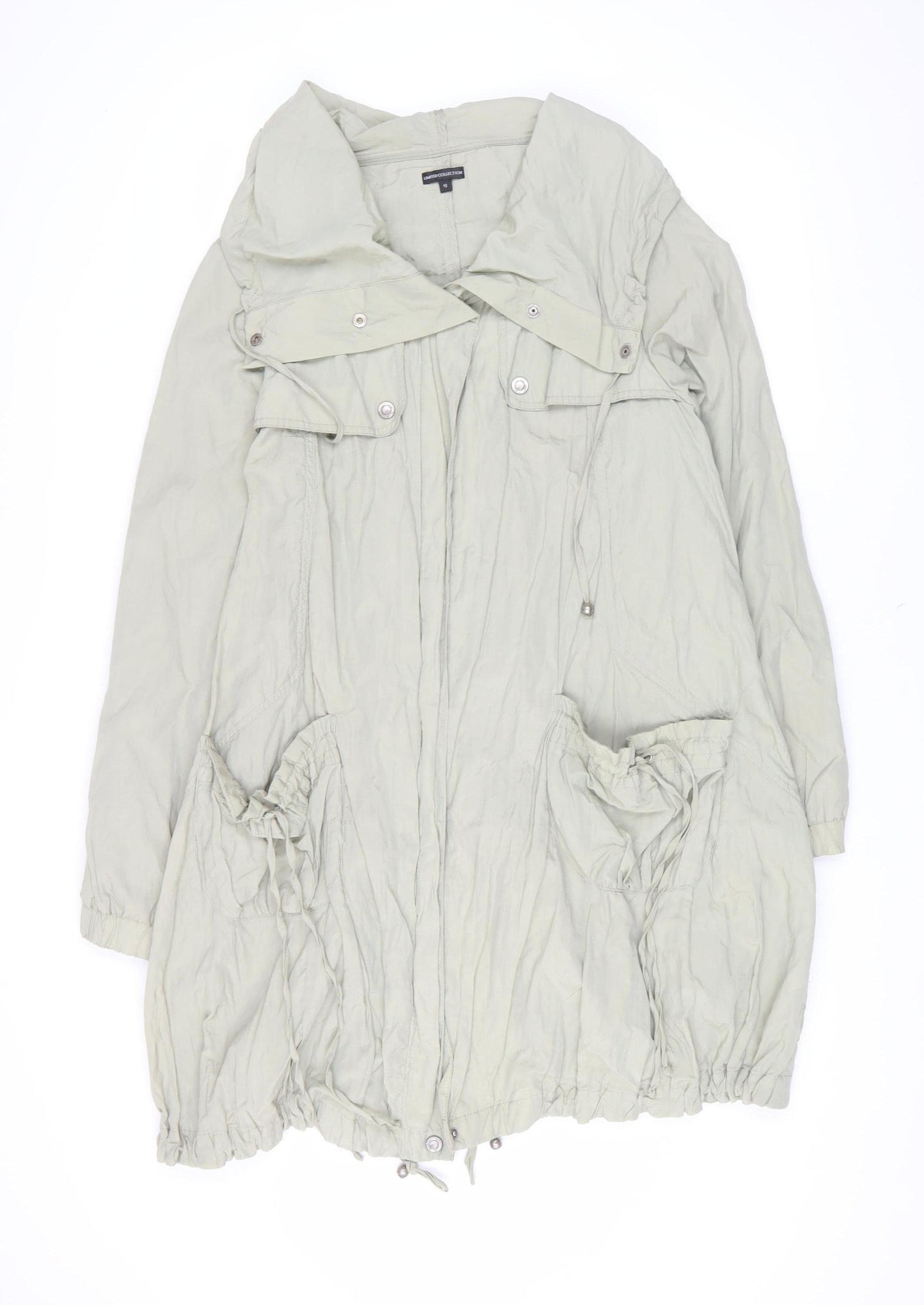 Marks and Spencer Women's Green Parka Jacket Size 10