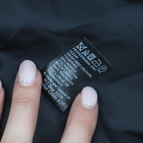 Marks and Spencer Women's Black Coat Size 18