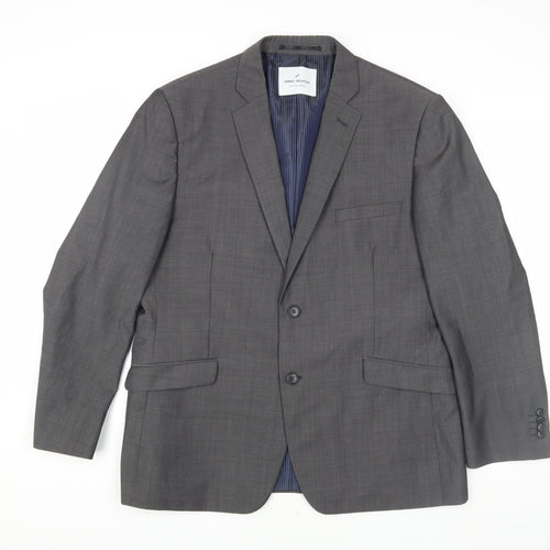Daniel Hechter Men's Grey Blazer, Size 42S, Classic Fit