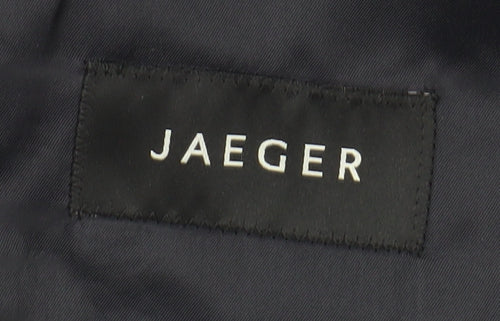 Jaeger Men's Black Striped Wool Blazer, Size 40R