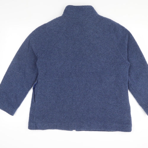 David Nieper Women's Blue Jacket UK 18 Full Zip Casual