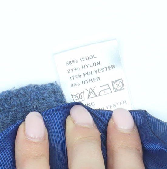 David Nieper Women's Blue Jacket UK 18 Full Zip Casual