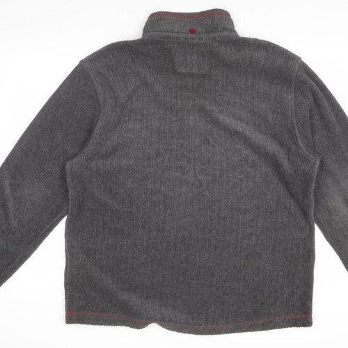 Marks and Spencer Men's Grey 1/2 Zip Regular Sweatshirt