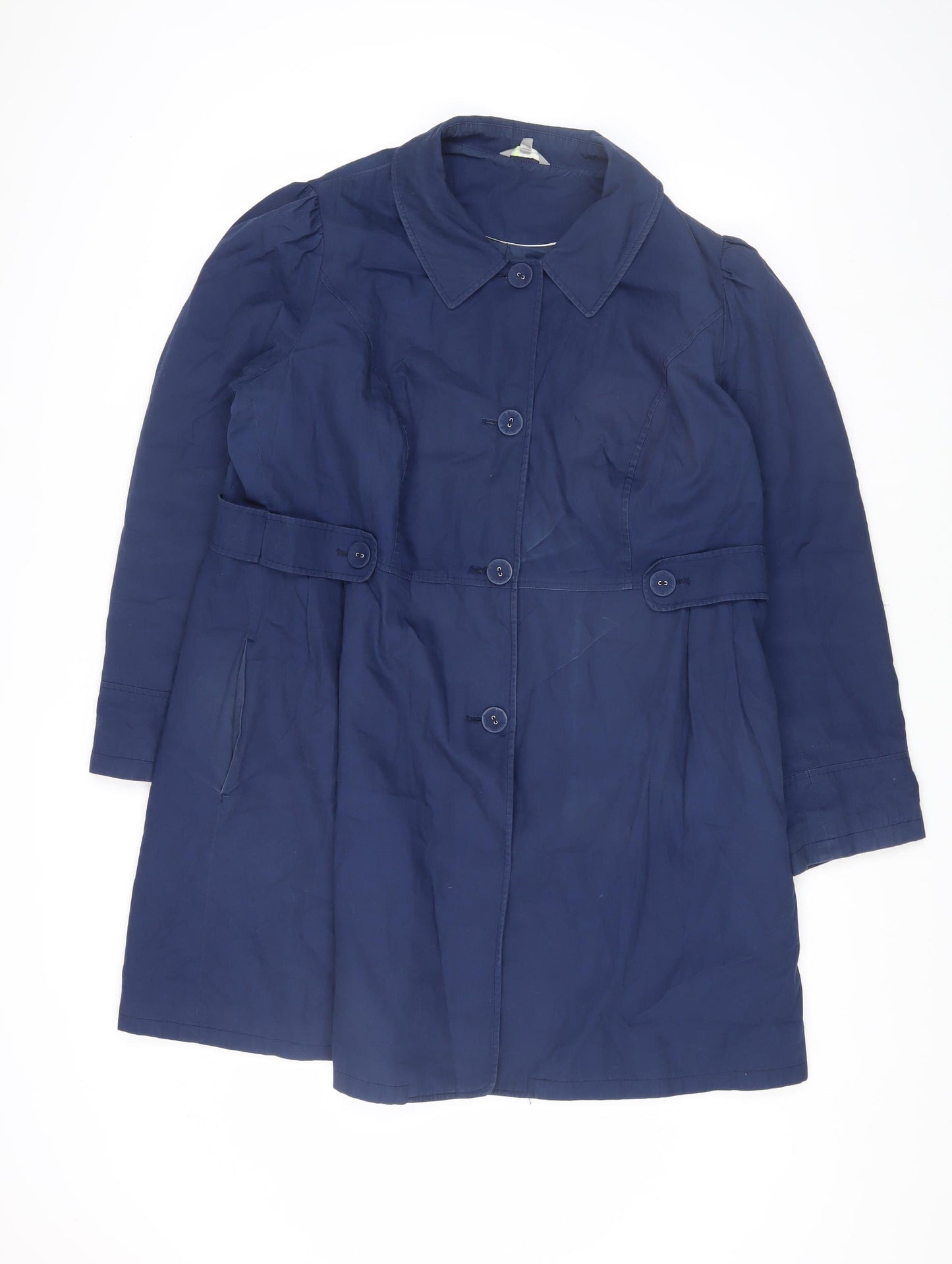 Marks and Spencer Blue Women's Trench Coat Size 20