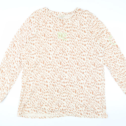 River Island Women's Animal Print Long Sleeve Top L