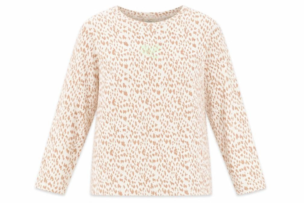 Front view of River Island Women's Animal Print Long Sleeve Top L