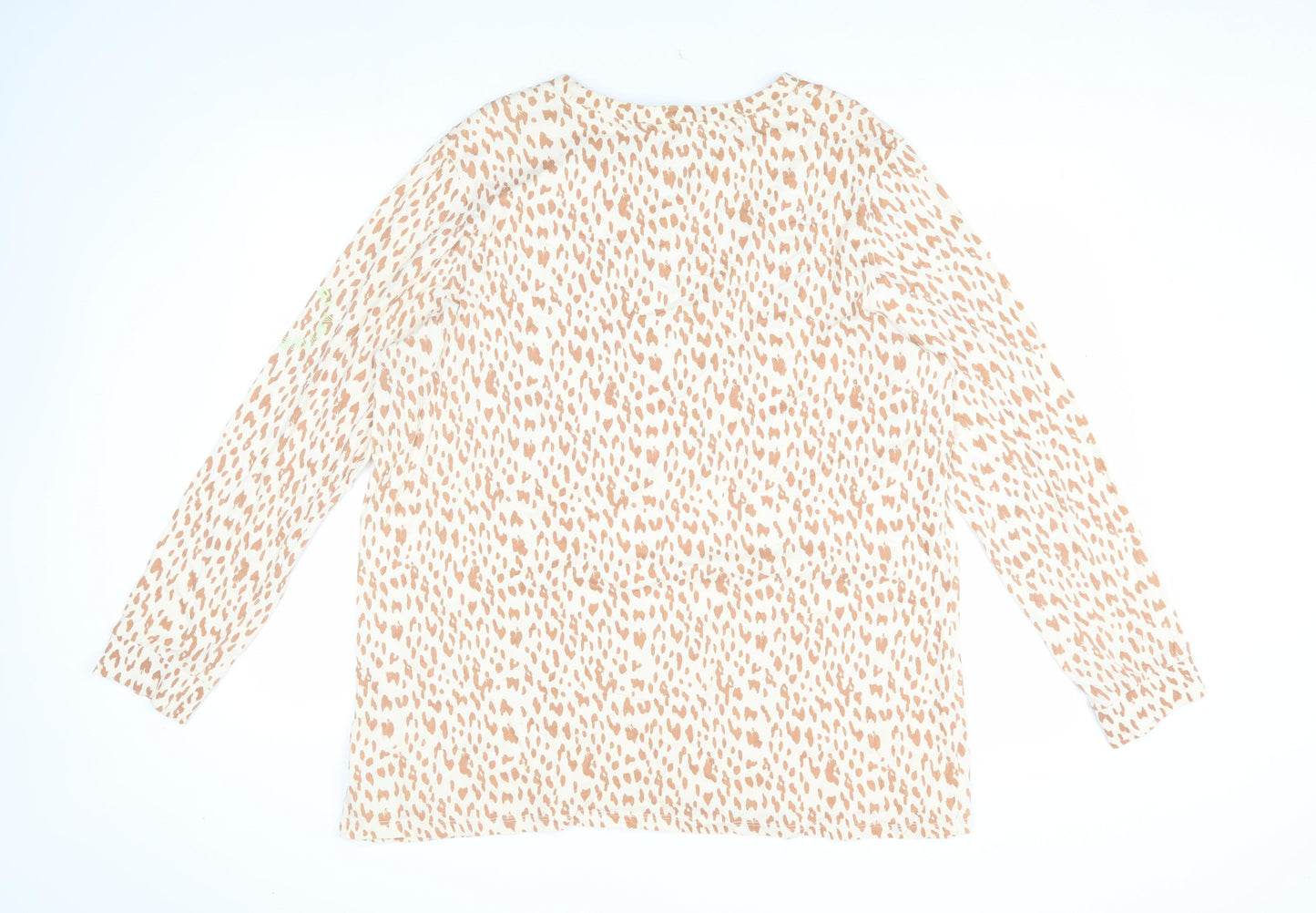 River Island Women's Animal Print Long Sleeve Top L