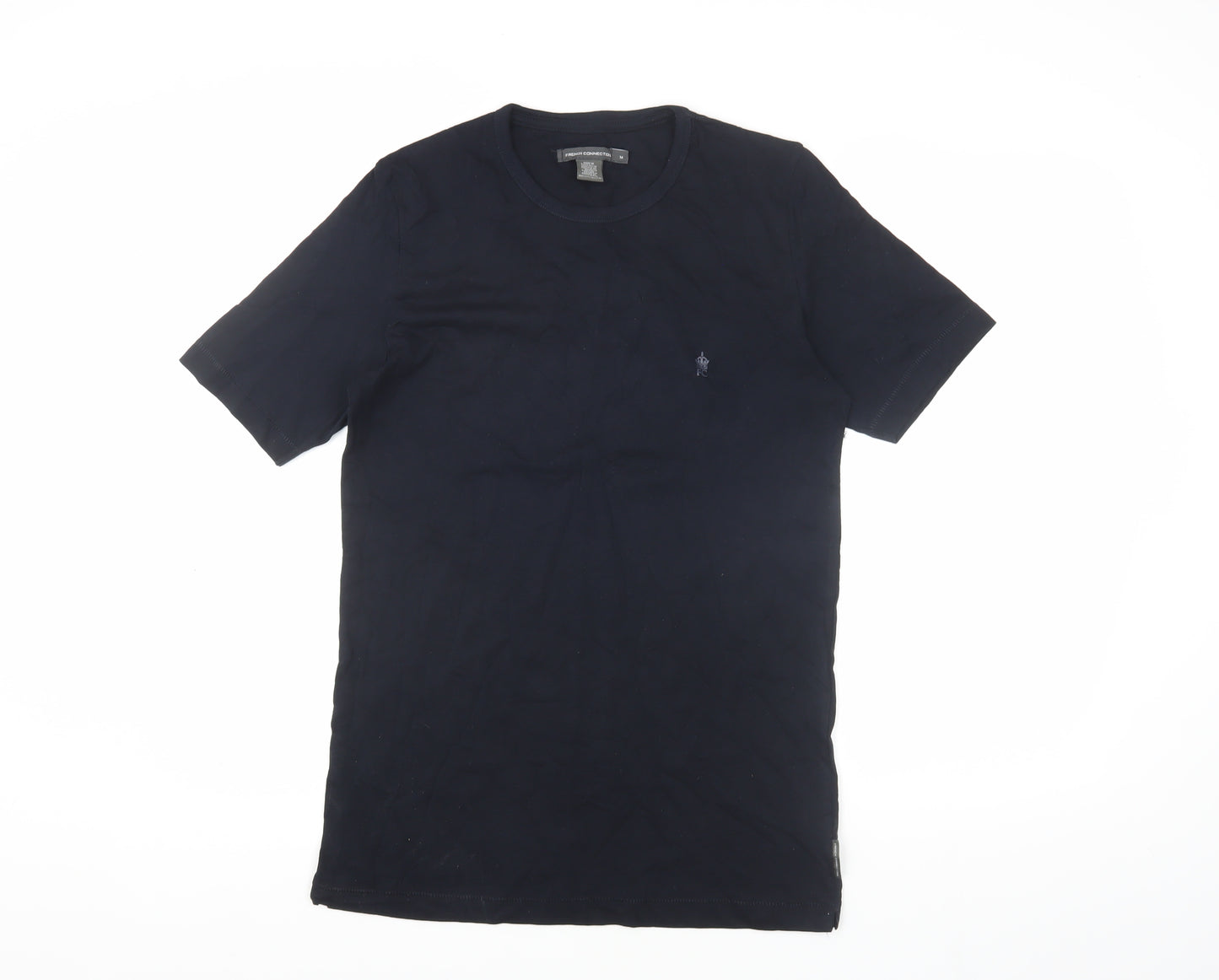 French Connection Men's Black M T-Shirt, Casual Classic