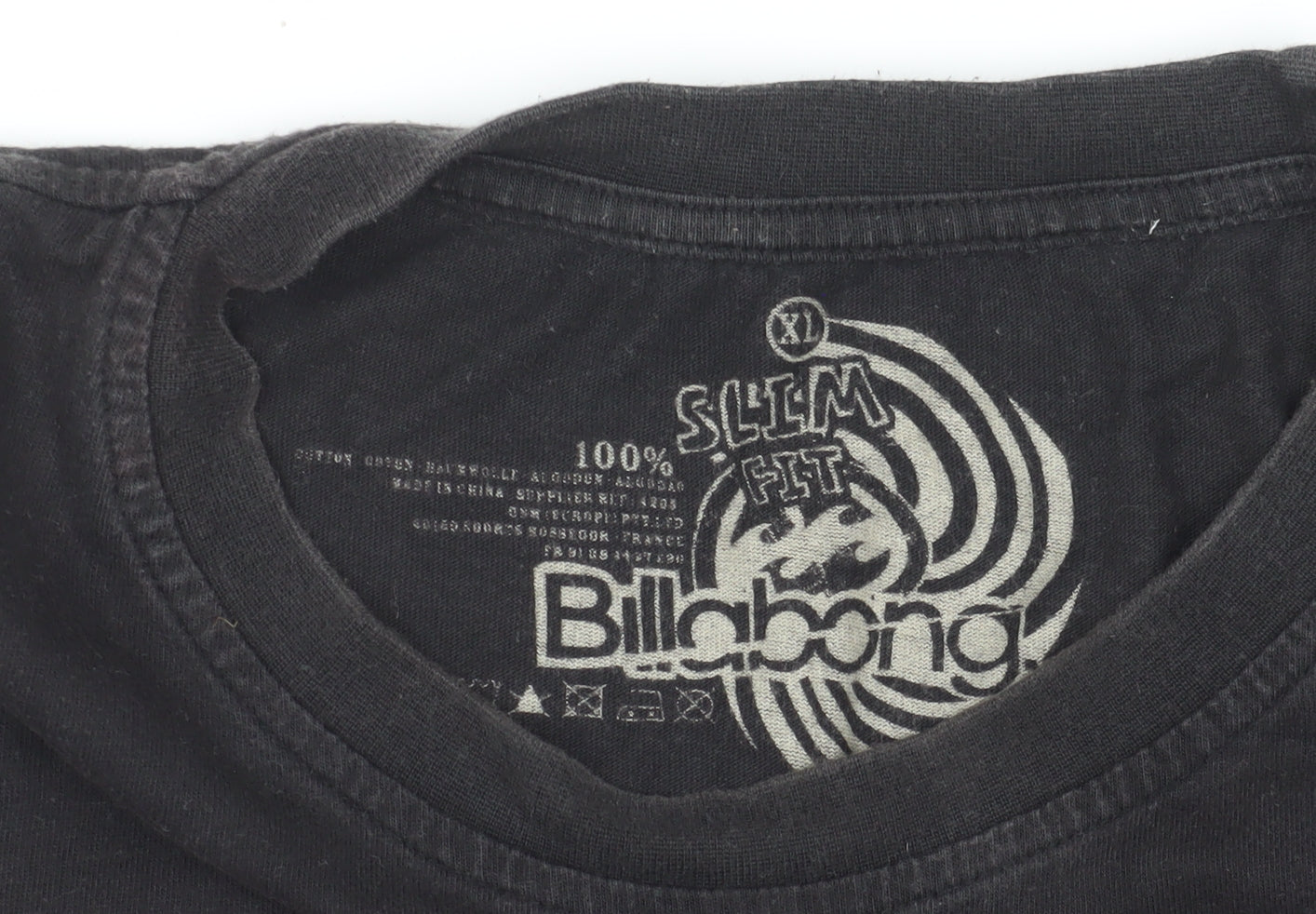 Billabong Men's Black XL Graphic Slim Fit T-Shirt