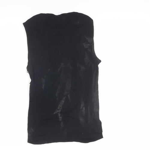 Collusion Women's Black Sleeveless Tank UK M