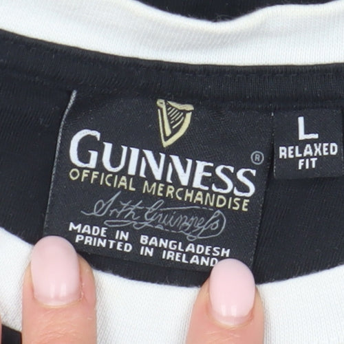Guinness Men's Black Long Sleeve Relaxed T-Shirt