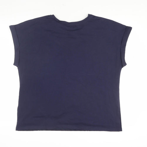 Lakeland Women's Blue Crew Neck Sleeveless T-Shirt