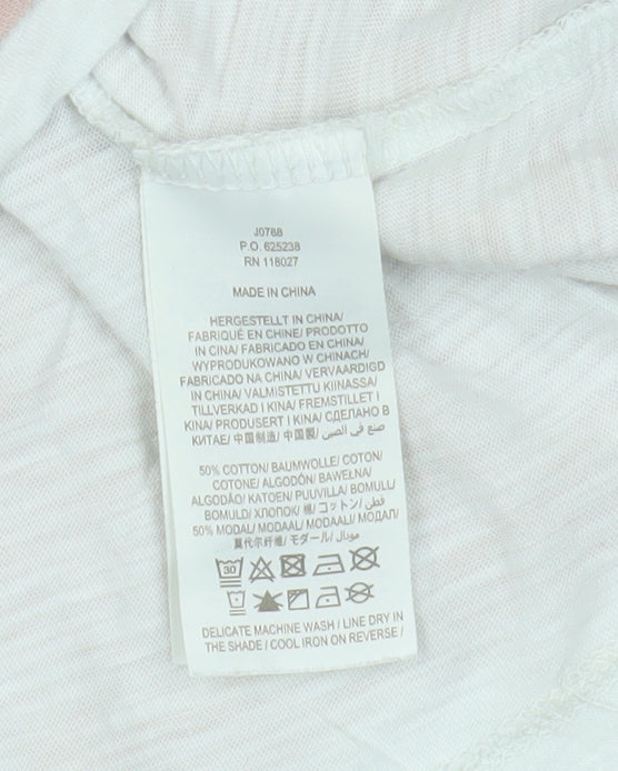 Boden Women's Pink T-Shirt, Size 14, Classic Crew Neck