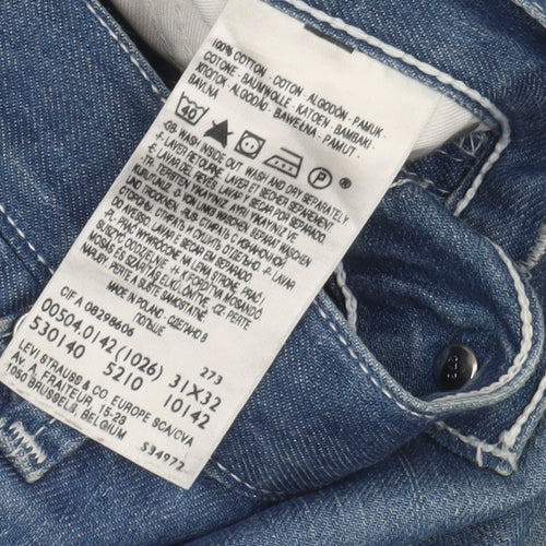 Levi's Men's Blue Straight Medium Wash Jeans M