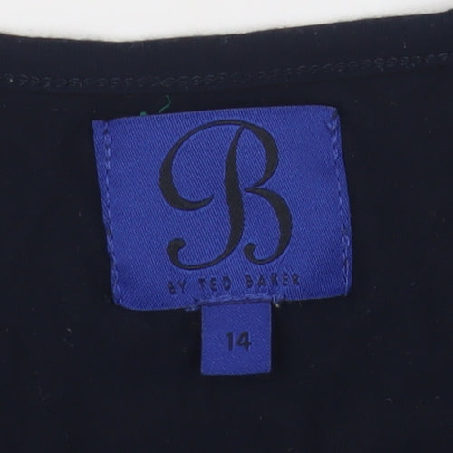 B by Ted Baker Women's Blue Polka Dot Tee