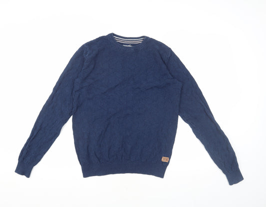 Lee Cooper Men's Blue Medium Pullover Jumper