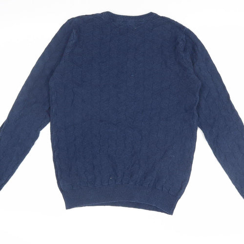 Lee Cooper Men's Blue Medium Pullover Jumper