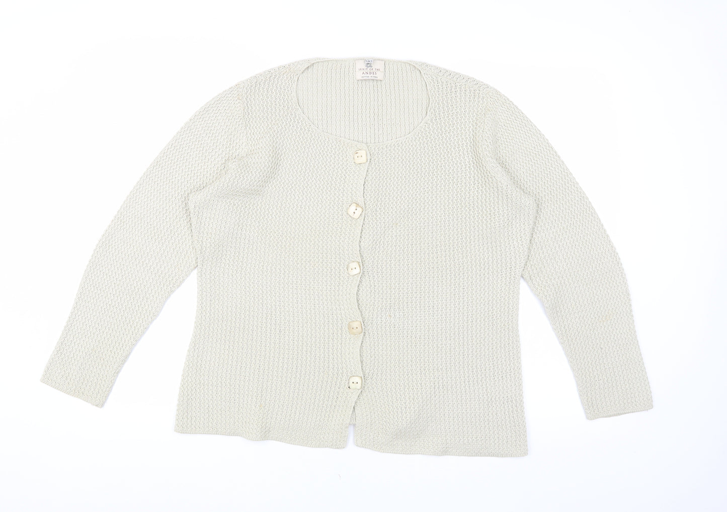 Spirit of the Andes Women's Ivory Cardigan L