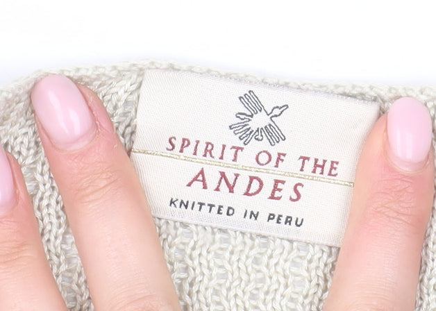 Spirit of the Andes Women's Ivory Cardigan L