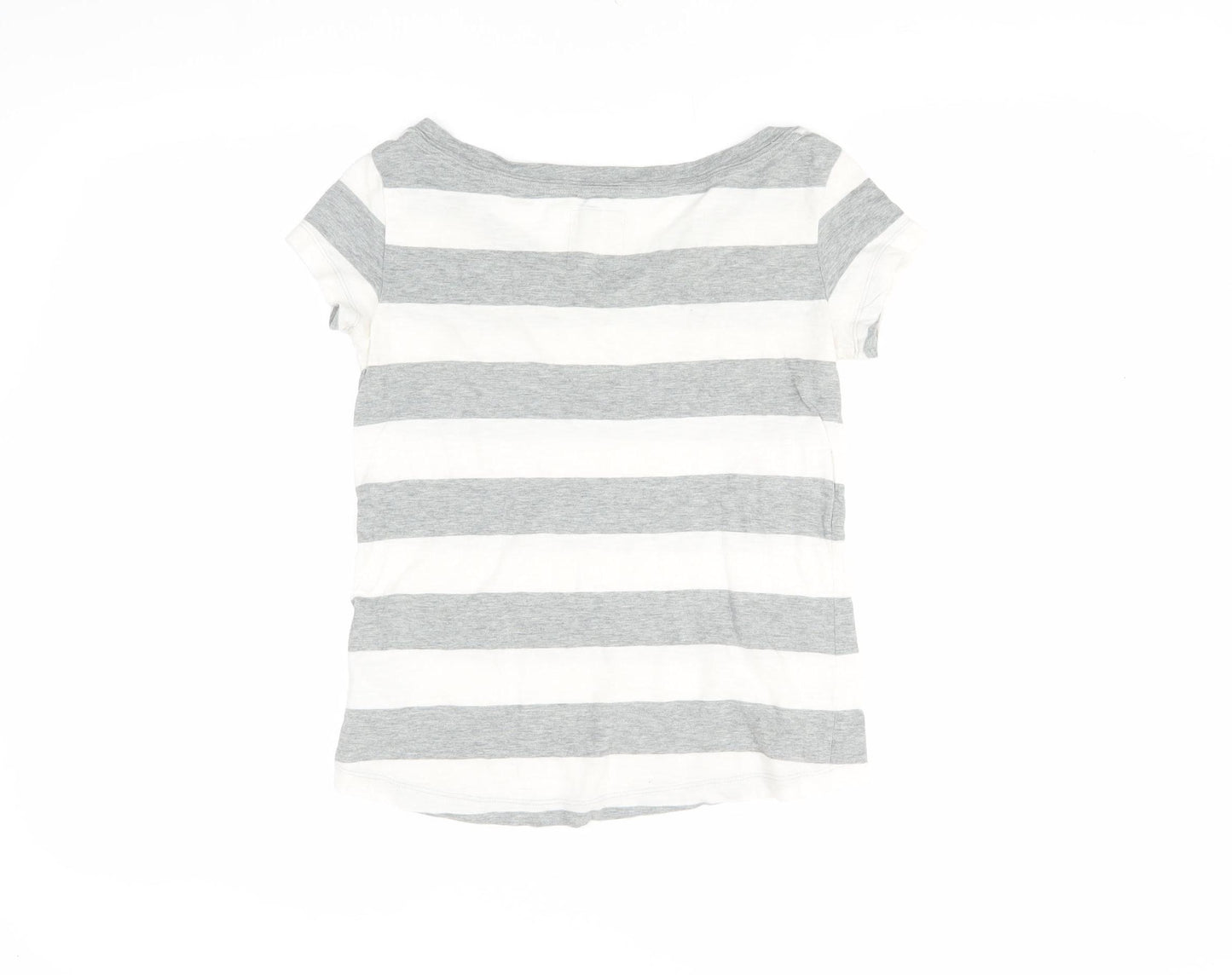Abercrombie Grey Striped T-Shirt, Teens, M