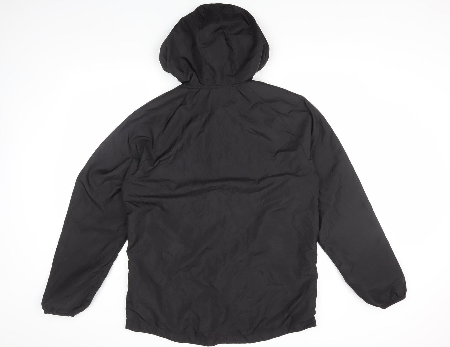 Russell Men's Black Hooded Windbreaker Jacket M