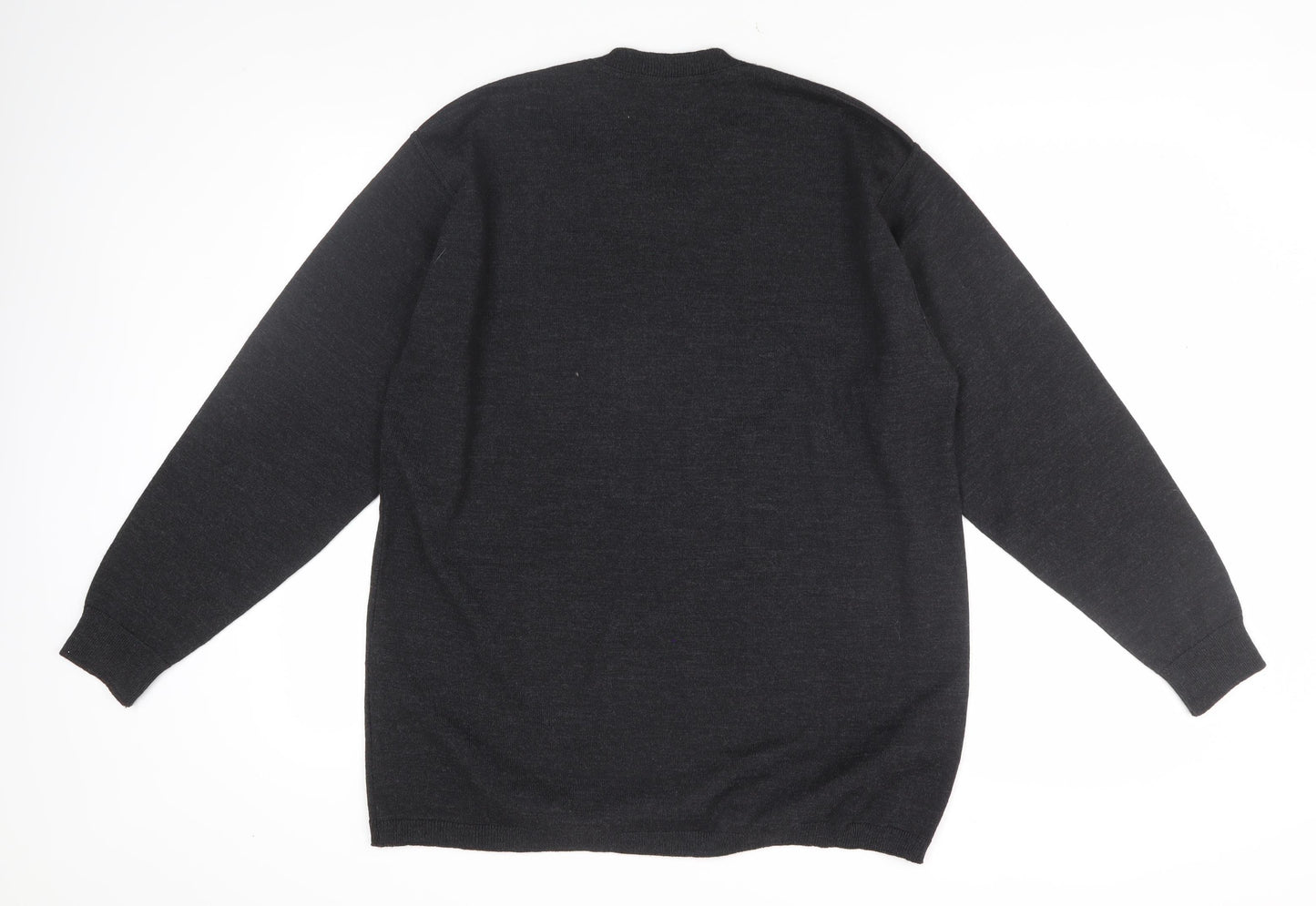 On Off Men's Black Pullover Jumper L V-Neck
