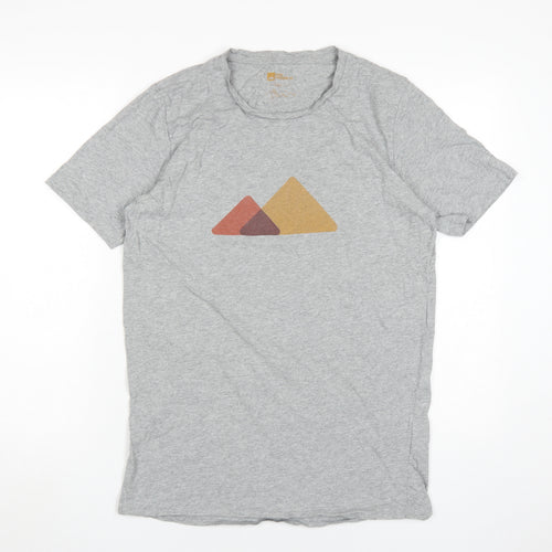 Berghaus Men's Grey Graphic Printed Cotton T-Shirt Size L