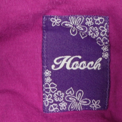 Hooch Girls Black Bomber Jacket, Hooded, Age 10-11 Years