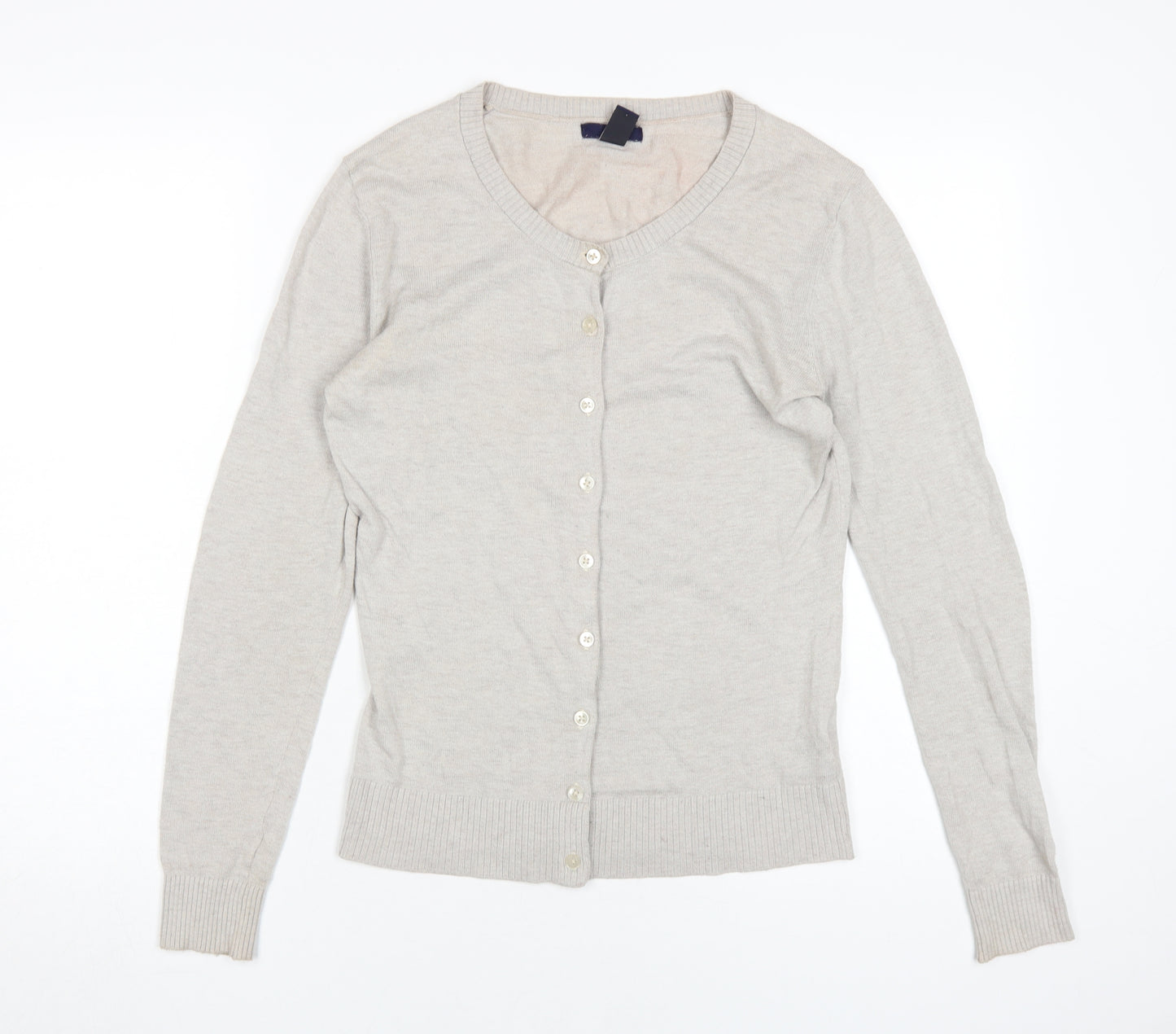 Gap Women's Beige Cardigan, Size S, Round Neck