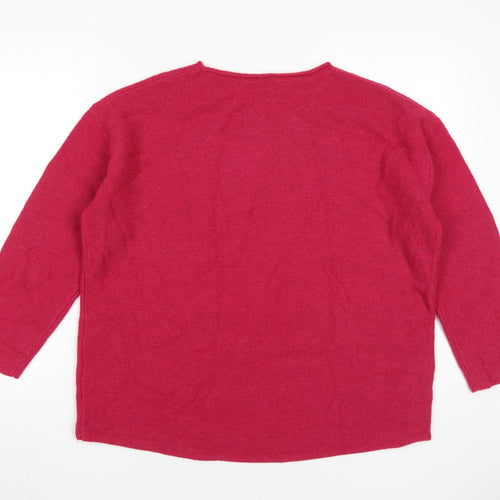 Seasalt Cornwall Women's Red Pullover Jumper Size 16