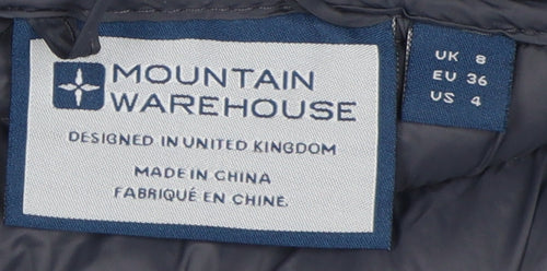 Mountain Warehouse Women's Green Puffer Jacket Size 8