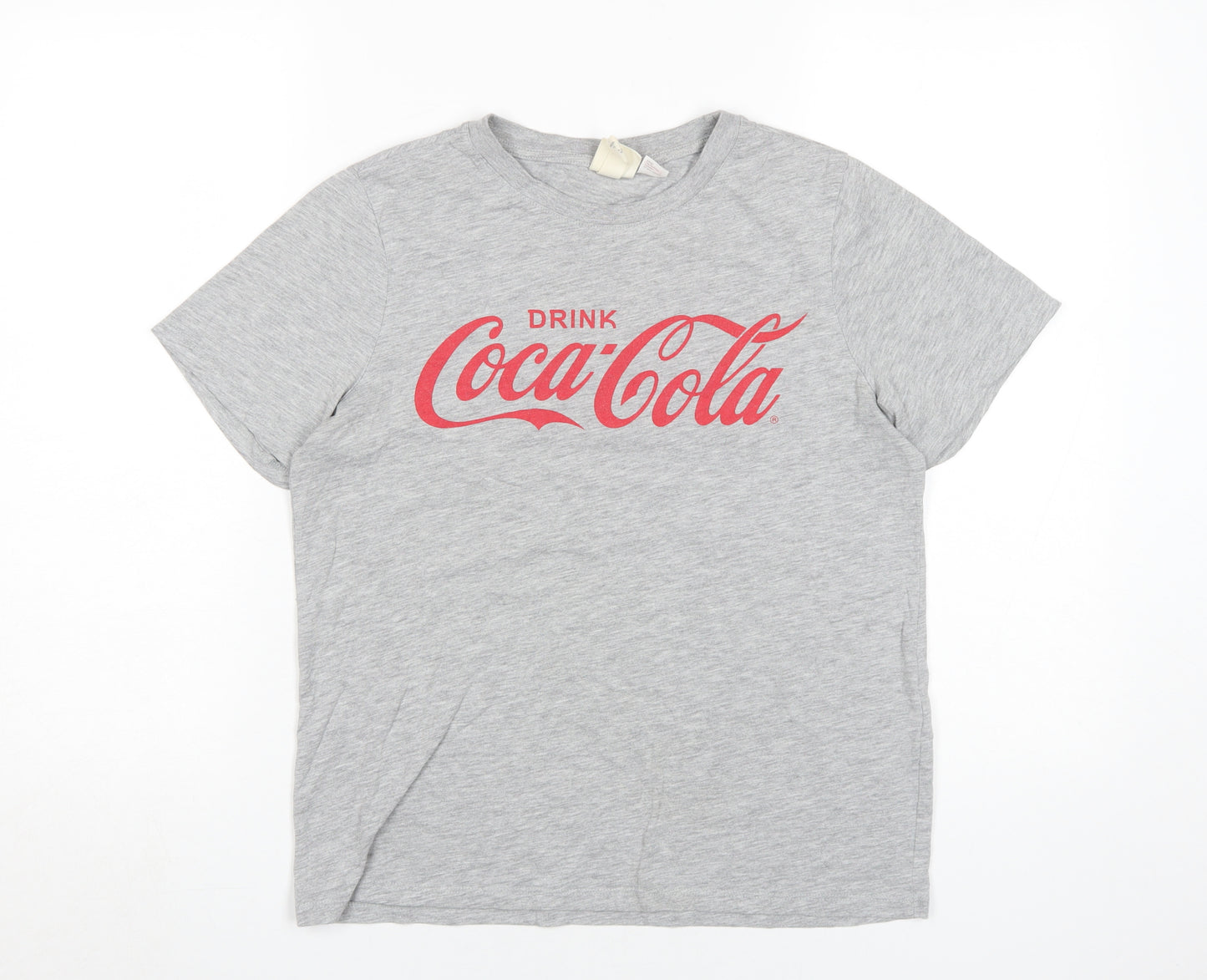 H&M Unisex Grey Retro Coca-Cola T-Shirt, Size S