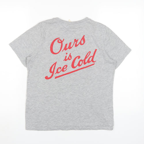 H&M Unisex Grey Retro Coca-Cola T-Shirt, Size S