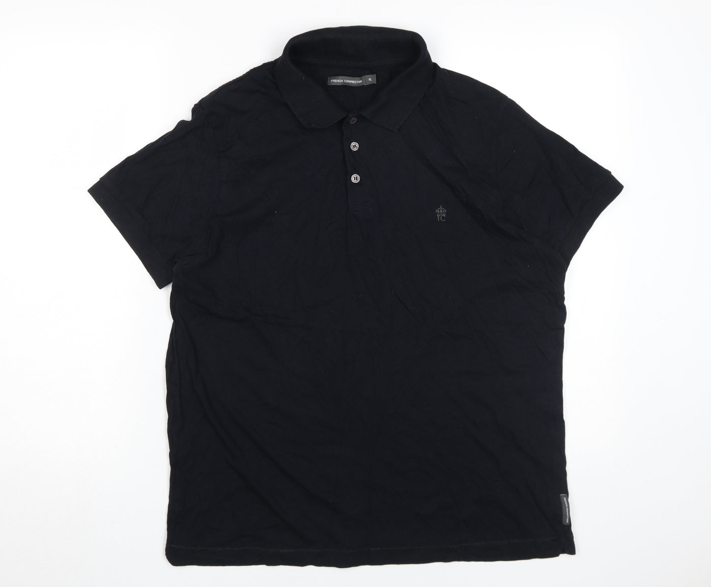 French Connection Men's Black XL Polo Shirt