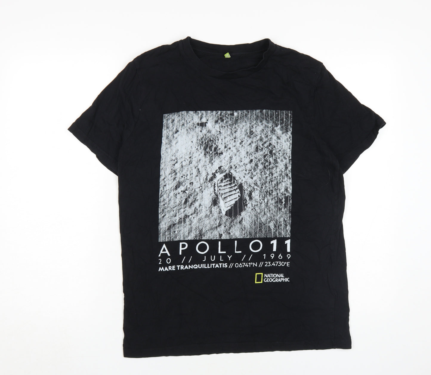 National Geographic Men's Black Space Graphic T-Shirt M