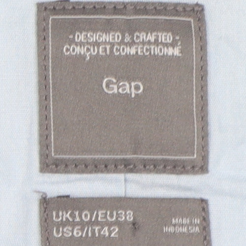 Gap Women's Blue Linen Blazer Size 10 Regular Fit