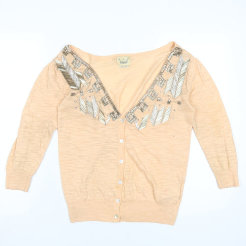 River Island Women's Beige Cardigan Size 10
