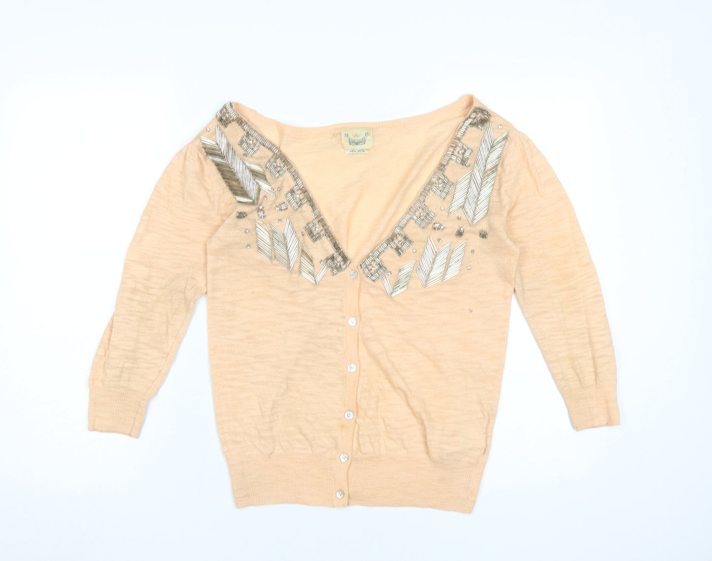 River Island Women's Beige Cardigan Size 10