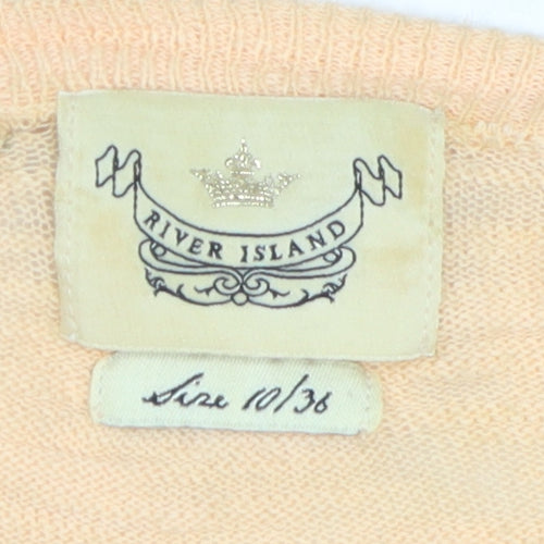 River Island Women's Beige Cardigan Size 10