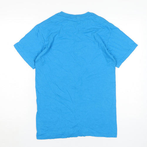 Hands On Clothing Blue Unisex T-Shirt S Casual