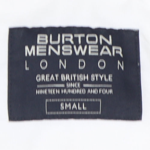 Burton Menswear Ivory Short Sleeve Button-Up Shirt S