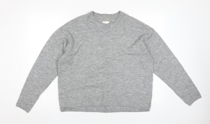 H&M Women's Grey Pullover Jumper, Size S