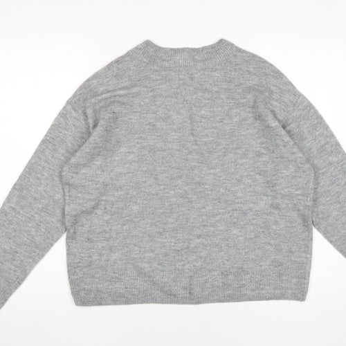 H&M Women's Grey Pullover Jumper, Size S