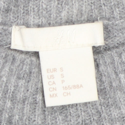 H&M Women's Grey Pullover Jumper, Size S