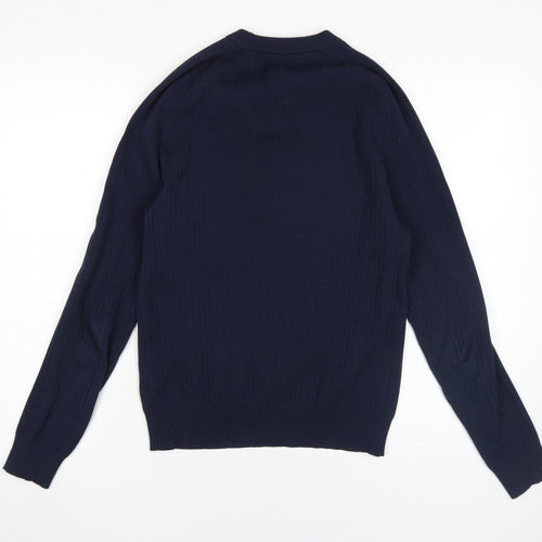 River Island Men's Blue Pullover Jumper, Size S