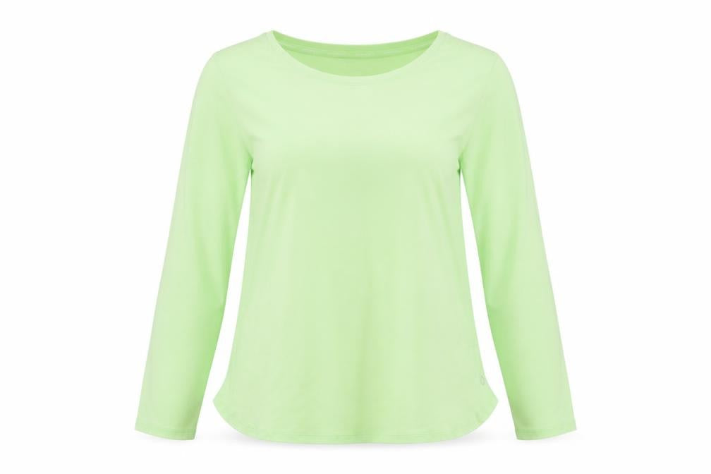 Front view of Marks & Spencer Women's Green Long Sleeve Pullover Top